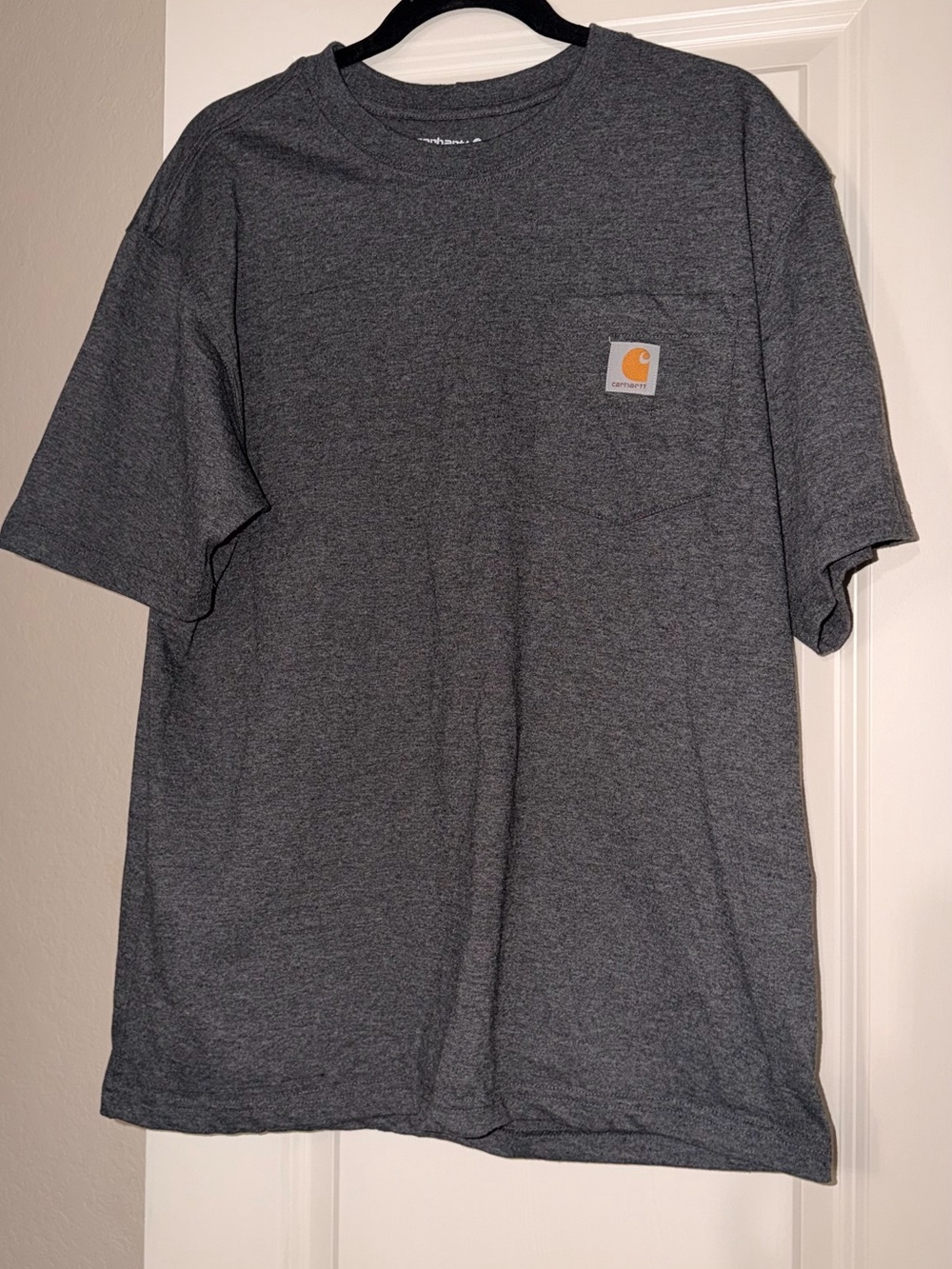 Carhartt Short Sleeve Pocket Tee in Dark Gray Heather